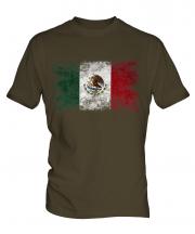 Mexico Distressed Flag Mens T-Shirt