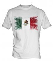 Mexico Distressed Flag Mens T-Shirt
