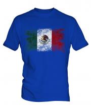 Mexico Distressed Flag Mens T-Shirt
