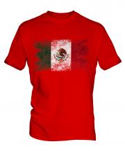 Mexico Distressed Flag Mens T-Shirt