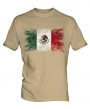 Mexico Distressed Flag Mens T-Shirt