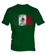 Mexico Distressed Flag Mens T-Shirt