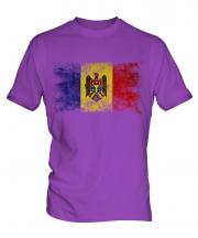 Moldova Distressed Flag Mens T-Shirt