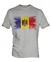 Moldova Distressed Flag Mens T-Shirt