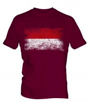Monaco Distressed Flag Mens T-Shirt