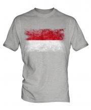 Monaco Distressed Flag Mens T-Shirt