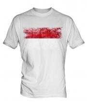Monaco Distressed Flag Mens T-Shirt