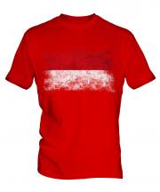 Monaco Distressed Flag Mens T-Shirt