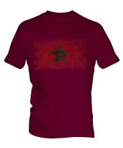 Morocco Distressed Flag Mens T-Shirt