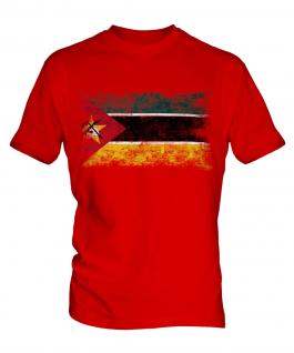 Mozambique Distressed Flag Mens T-Shirt