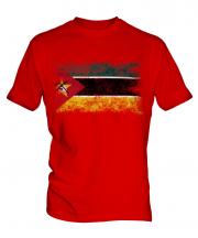 Mozambique Distressed Flag Mens T-Shirt