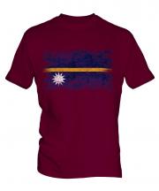 Nauru Distressed Flag Mens T-Shirt
