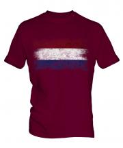 Netherlands Distressed Flag Mens T-Shirt