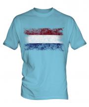 Netherlands Distressed Flag Mens T-Shirt