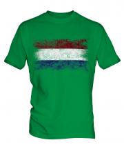 Netherlands Distressed Flag Mens T-Shirt