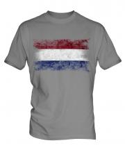 Netherlands Distressed Flag Mens T-Shirt