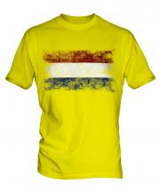 Netherlands Distressed Flag Mens T-Shirt