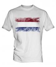Netherlands Distressed Flag Mens T-Shirt