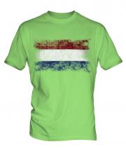Netherlands Distressed Flag Mens T-Shirt