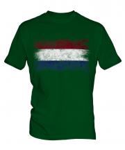 Netherlands Distressed Flag Mens T-Shirt