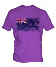 New Zealand Distressed Flag Mens T-Shirt