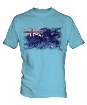 New Zealand Distressed Flag Mens T-Shirt