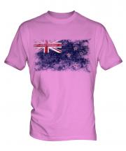 New Zealand Distressed Flag Mens T-Shirt