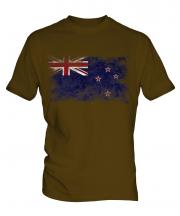 New Zealand Distressed Flag Mens T-Shirt