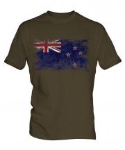 New Zealand Distressed Flag Mens T-Shirt