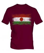 Niger Distressed Flag Mens T-Shirt