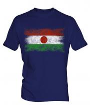 Niger Distressed Flag Mens T-Shirt