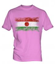 Niger Distressed Flag Mens T-Shirt