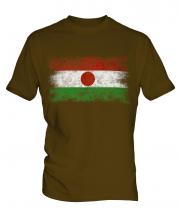 Niger Distressed Flag Mens T-Shirt