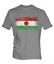 Niger Distressed Flag Mens T-Shirt