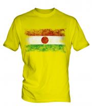 Niger Distressed Flag Mens T-Shirt