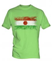 Niger Distressed Flag Mens T-Shirt