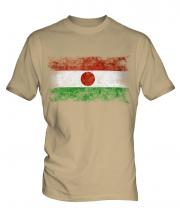 Niger Distressed Flag Mens T-Shirt