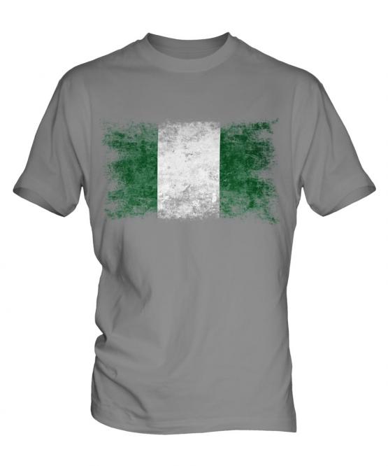 Nigeria Distressed Flag Mens T-Shirt