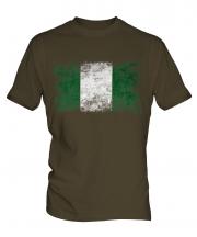 Nigeria Distressed Flag Mens T-Shirt