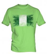 Nigeria Distressed Flag Mens T-Shirt