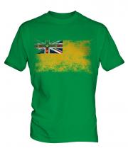 Niue Distressed Flag Mens T-Shirt