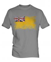 Niue Distressed Flag Mens T-Shirt