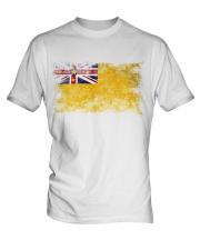 Niue Distressed Flag Mens T-Shirt