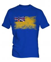 Niue Distressed Flag Mens T-Shirt