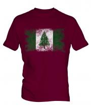 Norfolk Island Distressed Flag Mens T-Shirt