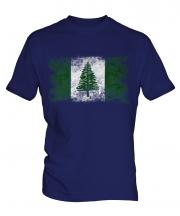 Norfolk Island Distressed Flag Mens T-Shirt