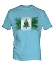 Norfolk Island Distressed Flag Mens T-Shirt