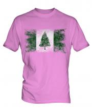 Norfolk Island Distressed Flag Mens T-Shirt