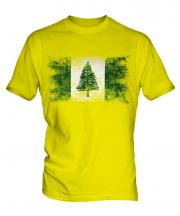 Norfolk Island Distressed Flag Mens T-Shirt