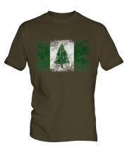 Norfolk Island Distressed Flag Mens T-Shirt